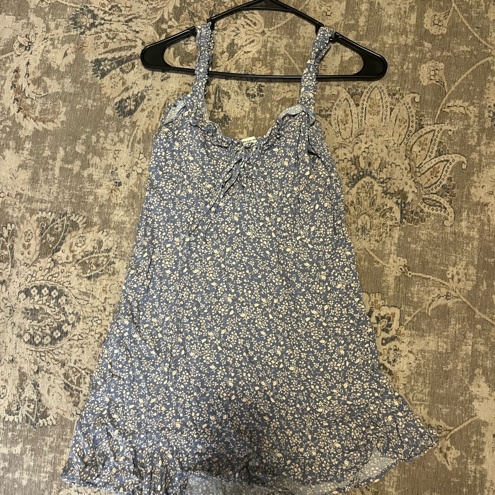 American Eagle Outfitters Blue Floral Mini Dress